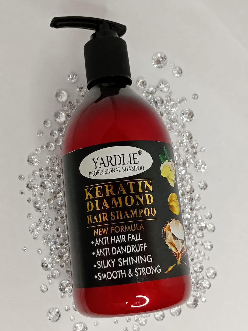 Yardlie Keratin Diamond Hair Shampoo – Anti Hair Fall & Anti Dandruff Formula  550g.