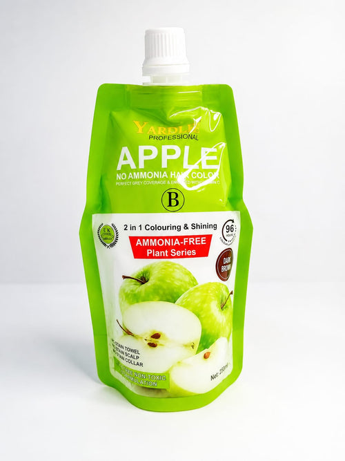 Yardlie Professional Apple Hair Color Cream – Natural Dark Brown 250ml.